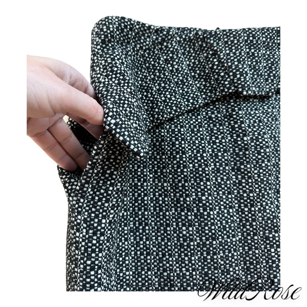 RM ROLAND MOURET Gray Tweed Wool Pencil Skirt SZ 8 - Picture 4 of 14